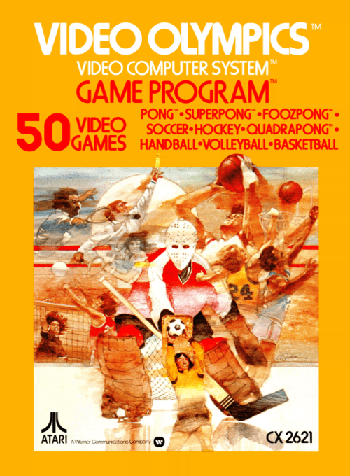 Video Olympics box art for Atari 2600